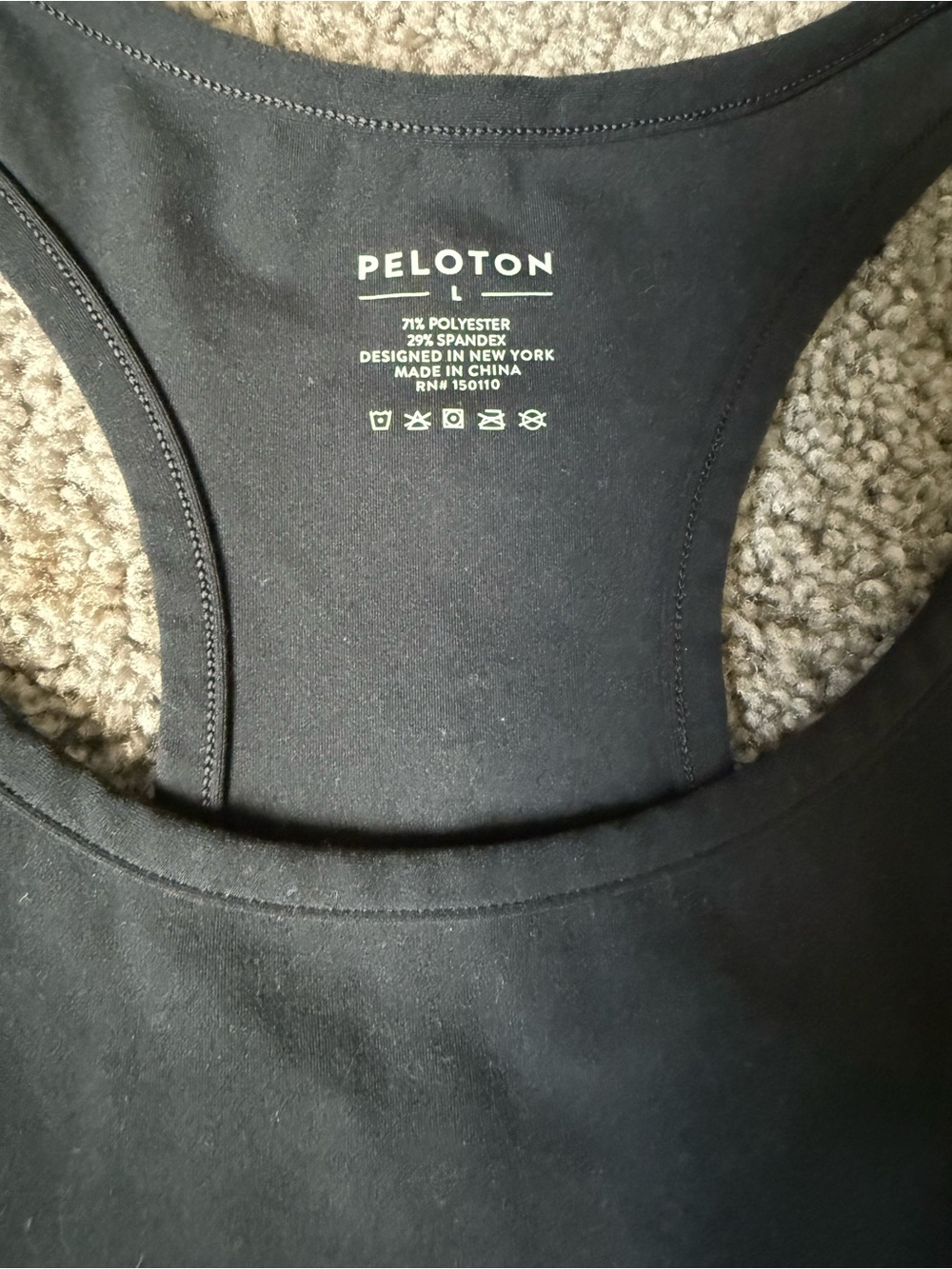 Black peloton Tank Top - Active Comfort - Picture 4 of 7